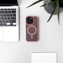 Etui brokatowe na Samsung Galaxy S25 Edge MagSafe Glitter Case - różowe