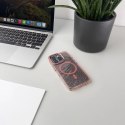Etui brokatowe na Samsung Galaxy S25 Edge MagSafe Glitter Case - różowe