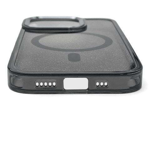 Etui brokatowe na iPhone 17 MagSafe Glitter Case - czarne