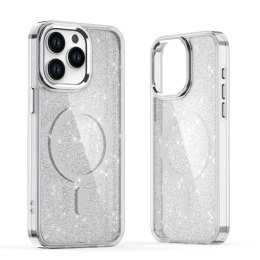 Etui brokatowe na iPhone 17 Pro Max MagSafe Glitter Case - półprzezroczyste