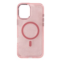 Etui brokatowe na iPhone 17 Pro Max MagSafe Glitter Case - różowe