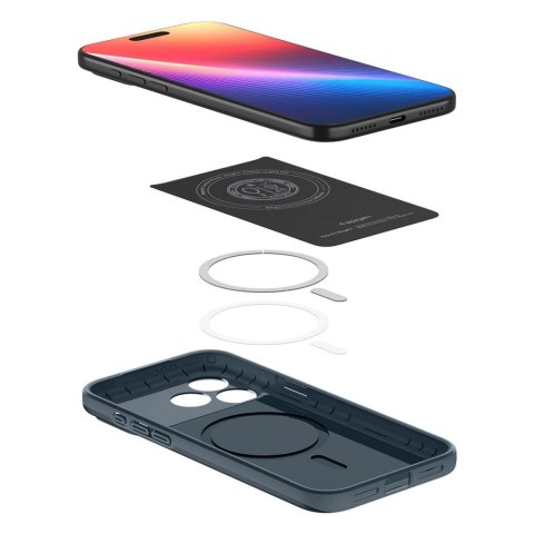 Etui pokrowiec case na iPhone 17 Pro Max MagSafe Thin Fit - granatowe