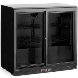 Lodówka chłodziarka barowa z 2 drzwiami suwanymi LED 158 l 160 W 90x52x87 cm