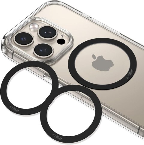 Pierścień blaszka MagSafe 2w1 do obudowy smartfona - czarna