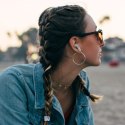 Słuchawki bezprzewodowe douszne JBL Wave 300 Bluetooth TWS - czarne