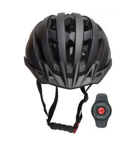 Kask rowerowy MTB Bluetooth 54-58cm LED/SOS/Intercom czarny