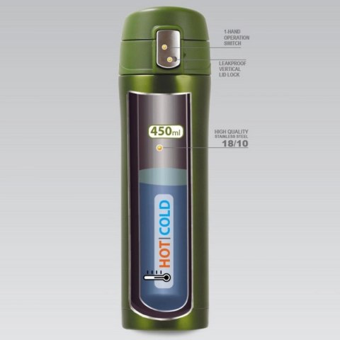 KUBEK TERMICZNY COLLECTION 450 ML MAESTRO ZIELONY