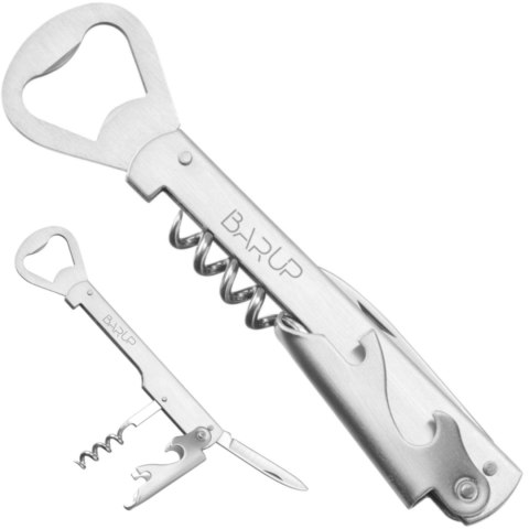 Otwieracz kelnerski do butelek 4w1 nożyk korkociąg dł. 142 mm