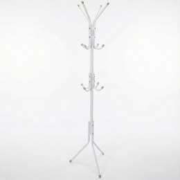 WIESZAK NA UBRANIA I AKCESORIA 3 WYSOKOŚCI 175CM BIAŁY