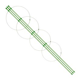 Podpora pierscieniowa do roslin 125 cm