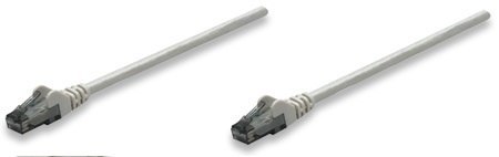 INTELLINET Patchcord Cat6 UTP 0.5 m 100% Cu szary 340427