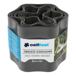 Obżeże ogrodowe 15cmx9m grafitowe