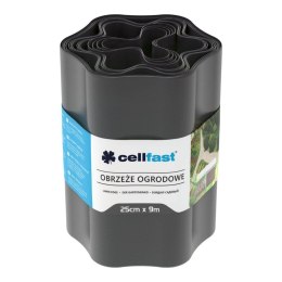 Obżeże ogrodowe 25cmx9m grafitowe