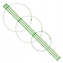 Podpora pierscieniowa do roslin 60 cm