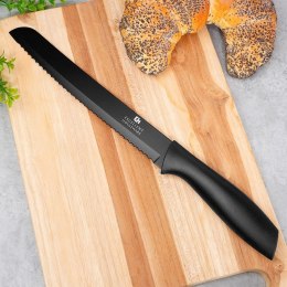 Nóż kuchenny do chleba stalowy stal czarny 32cm EXCELLENT HOUSEWARE 259735