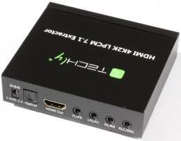 MANHATTAN Ekstraktor audio SPDIF 5.1CH, analog 3.5 mm 7.1CH HDMI 4K30Hz IDATA HDMI-EA74K