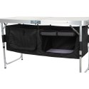 STOLIK TURYSTYCZNY SKŁADANY KEMPINGOWY 120x47x70/62/54CM Z SZAFĄ 33X30X36CM