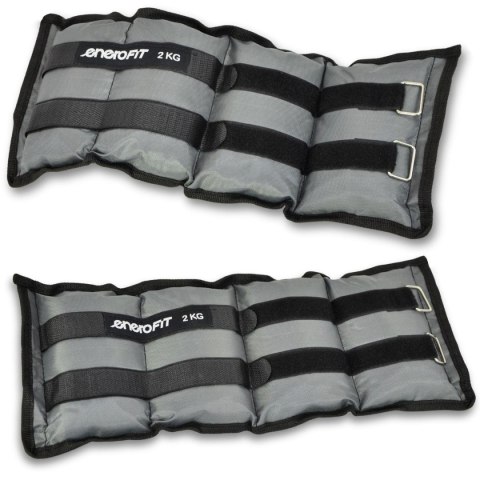 OBCIĄŻENIE NA PRZEGUBY SZARE 4KG (2x2KG) ENERO FIT