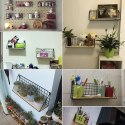 Półka ścienna styl LOFT 29,5 cm- biała