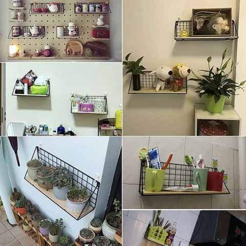 Półka ścienna styl LOFT 29,5 cm- biała