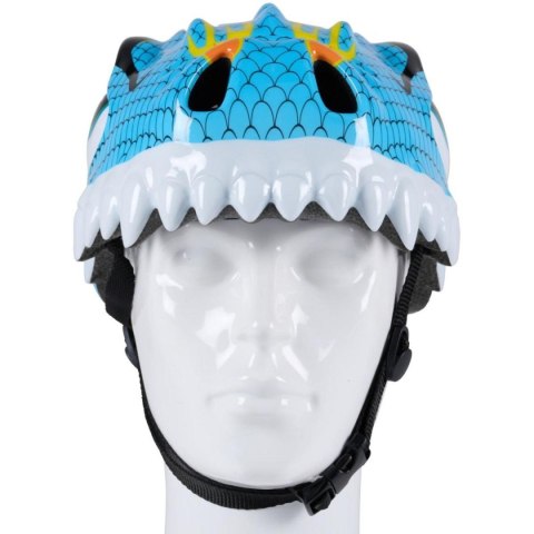 KASK ROWEROWY DZIECIĘCY REGULOWANY NO FEAR R. (48-52CM) SMOK NIEBIESKI