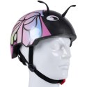 KASK ROWEROWY DZIECIĘCY REGULOWANY NO FEAR R. (48-52CM) MOTYL RÓŻOWY