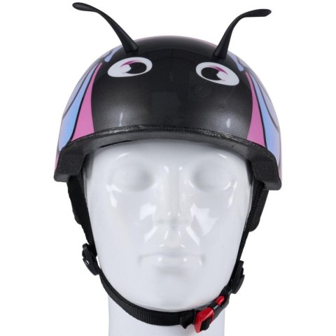 KASK ROWEROWY DZIECIĘCY REGULOWANY NO FEAR R. (48-52CM) MOTYL RÓŻOWY