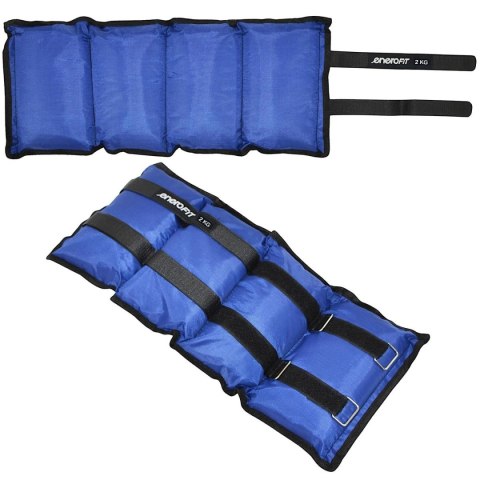 OBCIĄŻENIE NA PRZEGUBY NIEBIESKIE 4KG (2x2KG) ENERO FIT