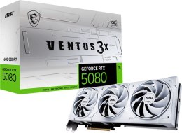 Karta graficzna MSI GeForce RTX 5080 Ventus 3X OC White 16GB GDDR7 DLSS4 (RTX 5080 16G VENTUS 3X OC WHITE)