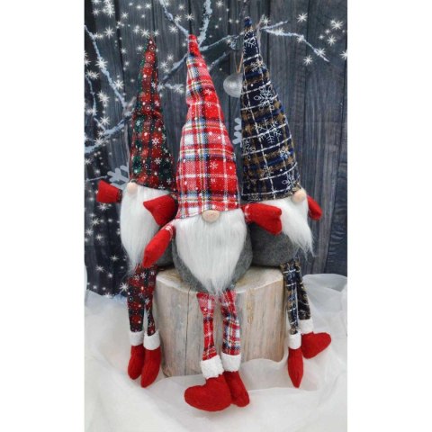 SKRZAT DEKORACYJNY 30+20CM KRATA ZIELONA CZERWONA