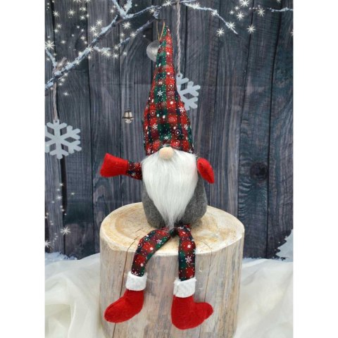 SKRZAT DEKORACYJNY 30+20CM KRATA ZIELONA CZERWONA