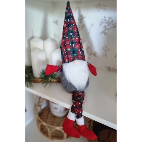 SKRZAT DEKORACYJNY 30+20CM KRATA ZIELONA CZERWONA