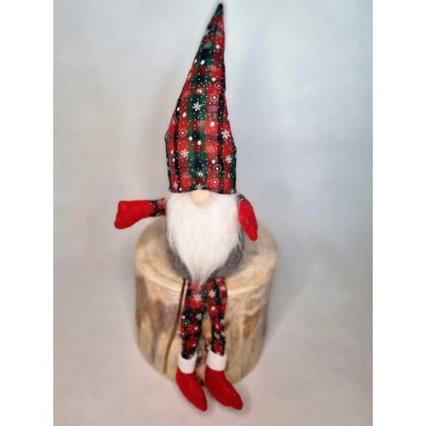 SKRZAT DEKORACYJNY 30+20CM KRATA ZIELONA CZERWONA