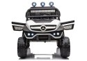 Pojazd na Akumulator Mercedes Unimog S Światła LED MP3 Pilot Biały