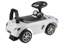 Jeździk Mercedes SLS AMG Pchacz Dla Dziecka Oparcie Schowek Biały