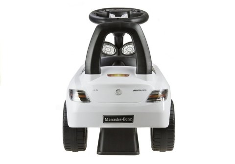 Jeździk Mercedes SLS AMG Pchacz Dla Dziecka Oparcie Schowek Biały
