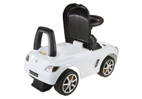 Jeździk Mercedes SLS AMG Pchacz Dla Dziecka Oparcie Schowek Biały