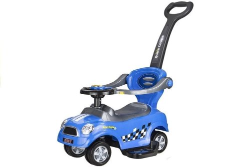 Jeździk z Prowadnicą Pchacz Auto Dla Dziecka Niebieski Dźwięki