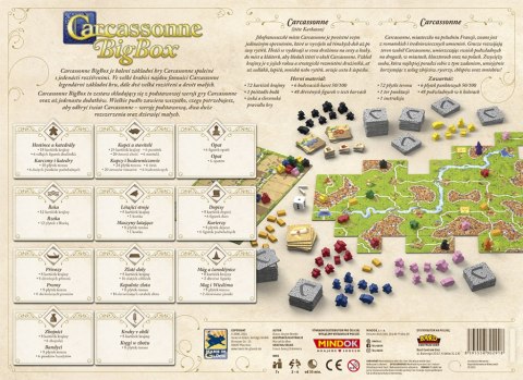 GRA PLANSZOWA CARCASSONNE 2ed - BIGBOX BARD