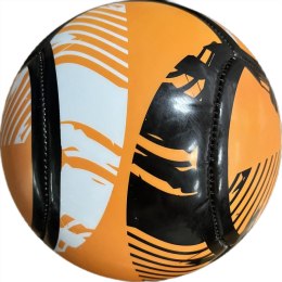 PIŁKA NOŻNA ENERO 6 PANELI POMARAŃCZOWO CZARNA R.2