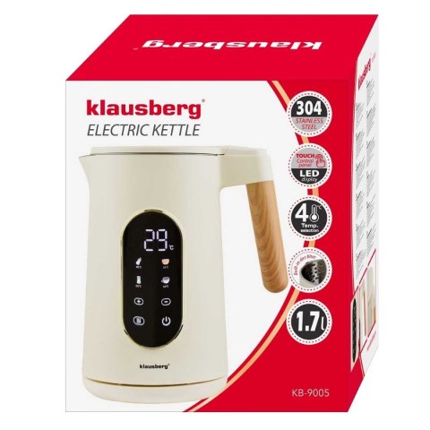 CZAJNIK ELEKTRYCZNY 1,7L KLAUSBERG KB-9005 REGULACJA TEMPERATURY