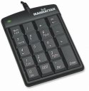 Klawiatura Przewodowa MANHATTAN Numeric Keypad USB Czarny