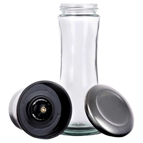 RĘCZNY MŁYNEK DO PIEPRZU I SOLI SZKLANY 259368