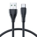 Kabel przewód A11 USB-A - USB-C Surpass Series 3A 0.25 m - czarny