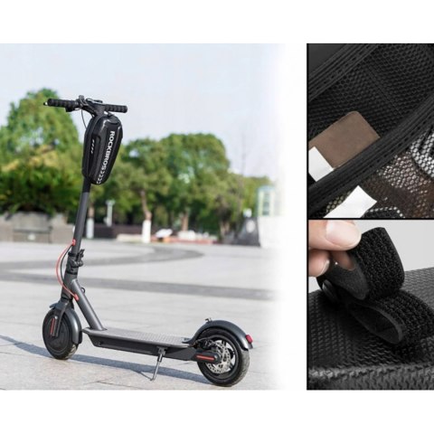 Torba wodoodporna na kierownicę lub ramę roweru hulajnogi 2 l - czarna