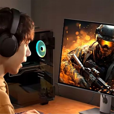 Kabel przewód HDMI do telewizorów monitorów projektorów konsoli 4K 1.5m - czarny