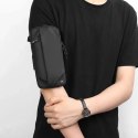 Saszetka armband opaska na ramię na telefon do biegania - czarna