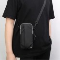 Saszetka armband opaska na ramię na telefon do biegania - czarna
