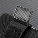 Saszetka armband opaska na ramię na telefon do biegania - czarna