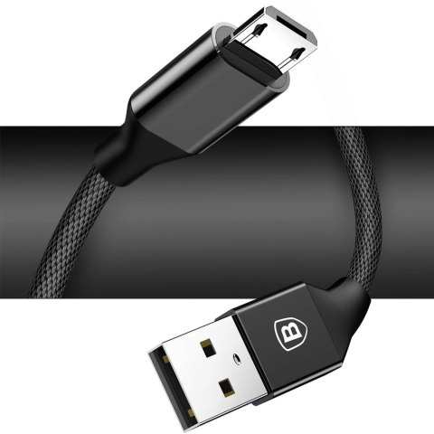 Kabel przewód USB-A - MicroUSB Yiven 1.5m - czarny